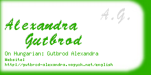 alexandra gutbrod business card